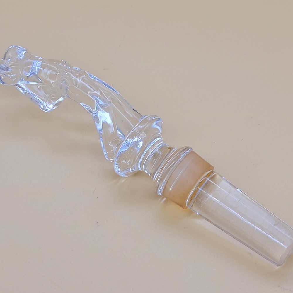 Mikasa 'Bogey' Full Lead Crystal Male Golfer Wine Bottle Stopper Seal Germany‎